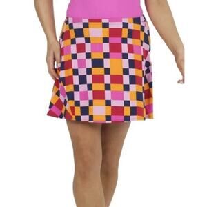 NWT IBKUL Annalise Swing Skort Womens Size Large Pickleball Golf Tennis UPF 50+